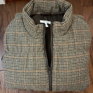 Maurices Black and Tan Houndstooth Vest